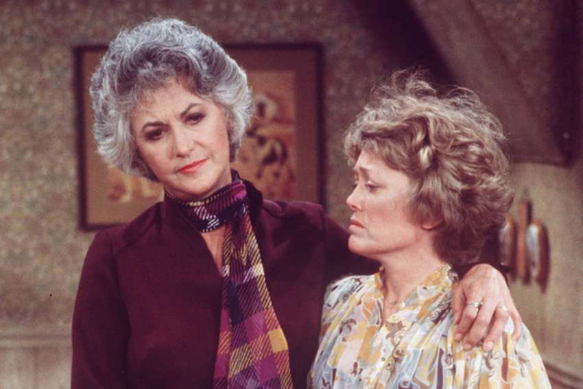 Bea Arthur, left, and Rue McClanahan in an episode of Maude.