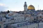 The gold-covered Dome of the Rock at the Temple Mount complex is seen in this overview of Jerusalem&#039;s Old City Dec. 6. In an open letter to U.S. President Donald Trump, Christian leaders in Jerusalem said U.S. recognition of the city as the capital of Israel could have dire regional consequences. 
