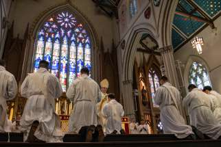 Archbishop Francis Leo of Toronto ordained seven men to the priesthood for the archdiocese May 13, 2023.