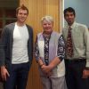 From left to right: Joseph Philips, vice-president of the UOttawa Medical Students for Life, Sr. Nuala Kenny and president David D’Souza following a talk on the challenges of being pro-life in a commercialized world.
