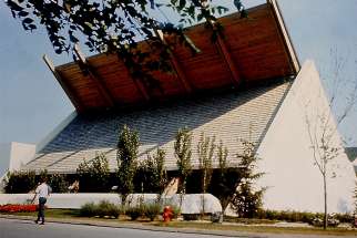 The Christian Pavilion at Expo 67 was a ground-breaking achievement for ecumenism in Canada. Eight major Christian denominations in Canada joined together to produce exhibits for the pavilion — Roman Catholic, United, Anglican, Presbyterian, Lutheran, Baptist, Greek-Orthodox and Ukrainian Greek-Orthodox. 