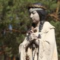 A statue of Blessed Kateri Tekakwitha is seen outside the Kateri Shrine in Fonda, N.Y., in this 2010 file photo. Pope Benedict XVI has advanced the sainthood cause of Kateri, the first Native American to be beatified. The church has recognized the second miracle needed for her canonization.