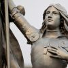A statue of Joan of Arc is seen in the courtyard of the headquarters of France&#039;s National Front political party in Nanterre Jan. 5. France is marking the 600th anniversary of the birth of the saint, who, as a teenager, was burned at the stake after leading a military campaign against English invaders.