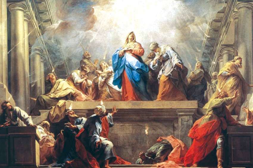 Jean II Restout’s 1732 painting titled Pentecost.