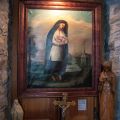 A painting of Kateri by Jesuit Father Claude Chauchetiere, who was one of two Jesuits who witnessed Kateri’s death, hangs at the St. Francis Xavier Mission in Kahnawake, Que. 