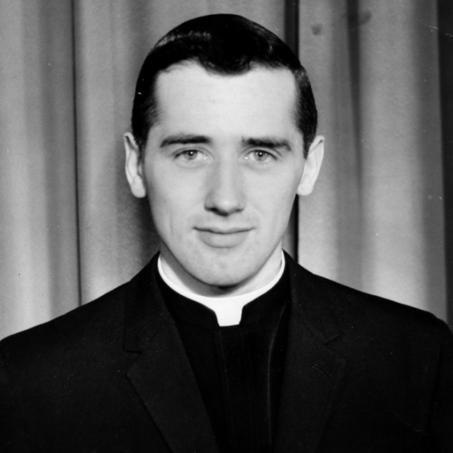 Archbishop Terrence Prendergast, S.J., from his earliest days as a Jesuit in 1961. This year marks the Ottawa archbishop’s 50th year with the Jesuits.