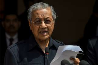 Newly elected Prime Minister Mahathir Mohamad speaks during a press conference in Kuala Lumpur, Malaysia, May 11. Malaysian bishops called upon Catholics to pray for peace and reconciliation following Mahathir&#039;s election. 