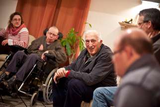 Jean Vanier, founder of the L&#039;Arche communities, is pictured in a March 3, 2011, photo. Vanier, a Canadian Catholic figure whose charity work helped improve conditions for the developmentally disabled in multiple countries over the past half century, died May 7 at age 90. 
