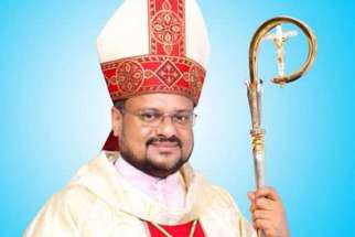 Bishop Franco Mulakkal of Jalandhar, India, is pictured in an undated photo. Leading Catholic figures and laypeople have appealed to the Vatican to remove Bishop Mulakkal, who is being investigated for allegations of raping a nun. 