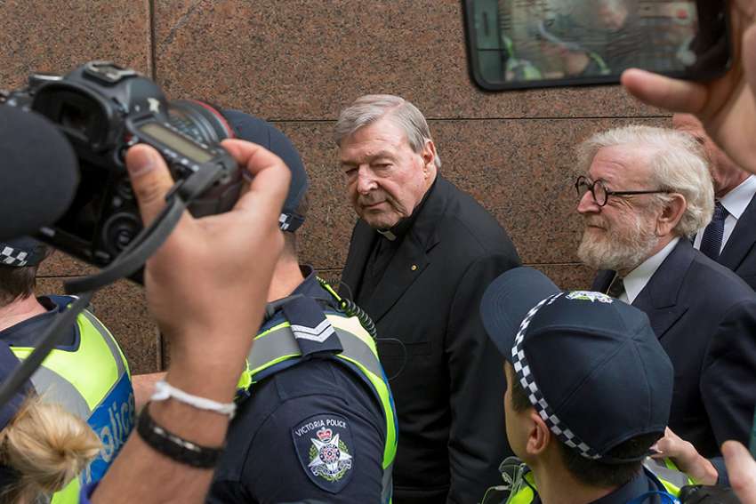 Australian Cardinal George Pell is seen after leaving the Melbourne Magistrates&#039; Court in Australia July 26, 2017. 
