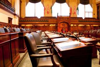 The majority Liberal government has voted down an amendment introduced by the opposition to incorporate conscience protection into the province&#039;s assisted suicide legislation April 12.