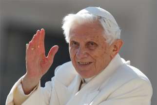 Retired Pope Benedict XVI, pictured in a 2013 file photo.
