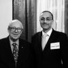 Montreal interfaith pioneer Victor Goldbloom with Deacon Anthony Mansour, the Director of the Canadian Centre for Ecumenism.