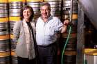 The Khourys, Maria and David, who run the brewery that makes Palestine’s national beer, Taybeh Golden.