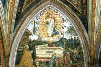 enaissance master Pintoricchio&#039;s fresco of &quot;The Resurrection&quot; in the Vatican&#039;s Borgia Apartments is seen in this photo provided by the Vatican Museums. 