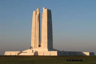 The memorial at Vimy Ridge, site of the epic First World War battle where it is said that Canada came of age as a nation.