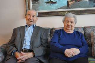 Nick and Rose Mammola, married 70 years, recently renewed their marriage vows at Precious Blood parish.