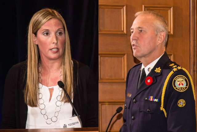 Toronto middle school teacher Lisa Felton and Toronto Police Chief Bill Blair were honoured by Toronto&#039;s four child protection agencies for their efforts in protecting vulnerable children.