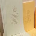 Copies of Pope Francis&#039; first encyclical, &quot;Lumen Fidei&quot; (&quot;The Light of Faith&quot;), are seen at the the Vatican press office July 5.