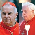 Cardinals Keith O’Brien, left, and Bernard Law. Both men ran afoul of the Church, but their discipline was handled quite differently. 