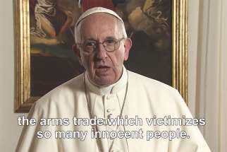Pope Francis dedicated his latest &#039;The Pope Video&#039; to praying for an end to arms trade.