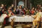 Last Supper (h. 1562), The first Eucharist, depicted by Juan de Juanes, mid-late 16th century, Museo del Prado