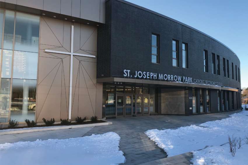 The newly-constructed St. Joseph’s Morrow Park Catholic Secondary School is set to welcome students once pandemic restrictions are lifted.