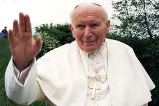 During his 1999 trip to back to Poland, Pope John Paul II takes a private boat ride in Wigry, a place he used to go kayaking as a young priest. 