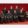 The U.S. Supreme Court justices gather for an official picture at the court in Washington in 2010.