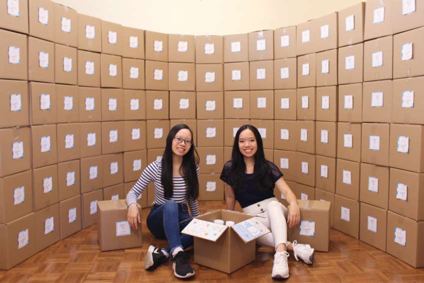 Sisters Briana and Athena Zhong are looking to supply essential items and uplift the spirits of vulnerable populations during the COVID-19 pandemic through their organization Gifts that Smile.