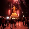 People watch fireworks explode March 25 over the statue of Cristo Rey (Christ the King) after Pope Benedict XVI celebrated Mass near the statue in Silao, Mexico. The Mexican Senate have narrowly approved a constitutional provision providing &quot;freedom of religion,&quot;.