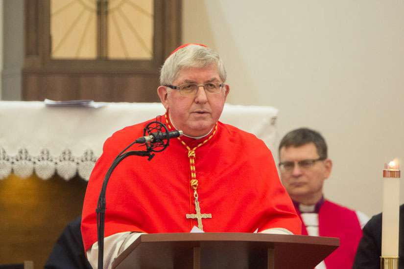 Cardinal Thomas Collins at the Week of Prayer for Christian Unity in January.