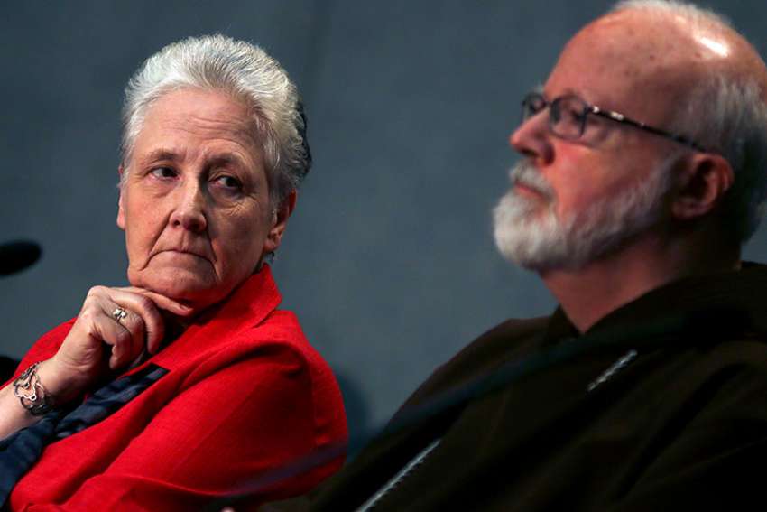 Irish abuse victim Marie Collins, left, member of the Pontifical Commission for the Protection of Minors, accused the Vatican bureaucracy of resisting to fight clerical abuse in the Church as she quits the commission set up by Pope Francis.