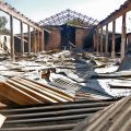 The ruins of a Christian church are seen after it was burned down in the New Jerusalem area of Damaturu in Yobe state, Nigeria, last November. Terrorist attacks on Christians in Africa, the Middle East and Asia tripled in a seven-year period between 2003 and 2010.