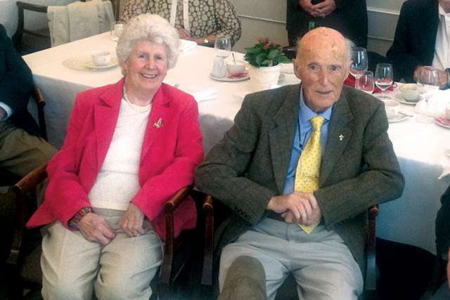 Deacon Dan Murphy, with his wife, Jean. Deacon Murphy was a member of the first class of deacons for the Archdiocese of Toronto. He died Aug. 21.
