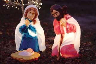 A Nativity display is pictured outside a home in Chesapeake Beach, Md. The world faces so many challenges that can only be met by embracing the mission entrusted to us by Christ, say Canada’s bishops.