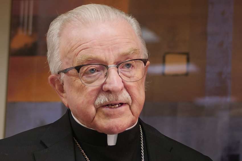 Calgary Bishop Emeritus Fred Henry, pictured, has challenged his brother bishops to demand proof of the thousands of residential school children alleged to have gone missing in the Indian residential school system.