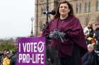 Abby Johnson appeared at the National March for Life in Ottawa in April.