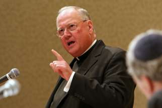Cardinal Timothy M. Dolan of New York speaking in 2015. The Cardinal announced a new compensation program for sex abuse victims in his archdiocese Oct. 6.