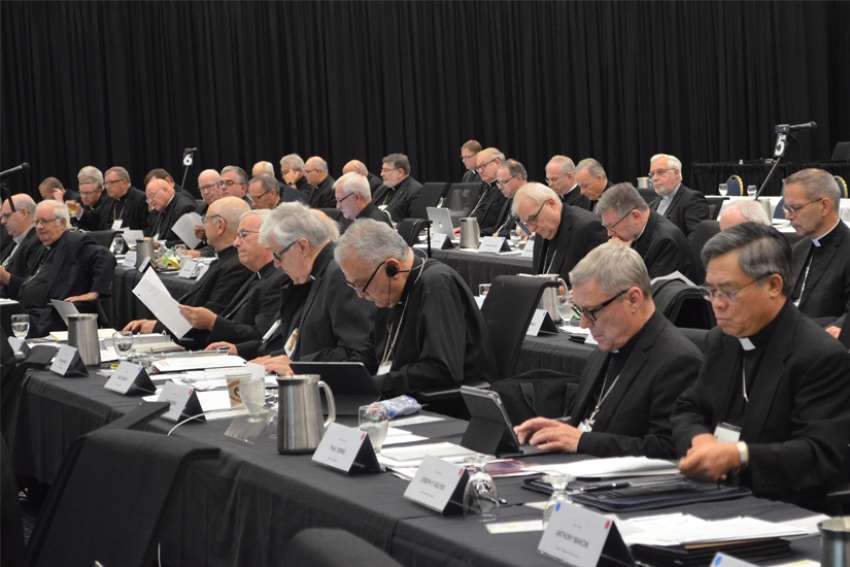 Canadian bishops attend their 2019 annual plenary meeting in Cornwall, Ontario. This year&#039;s assembly will be held virtually.