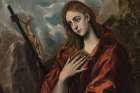 El Greco’s Penitent Magdalene With the Cross (1576-78), left, was one of the works central to Pablo Picasso’s formation. Such faithful renderings influenced Picasso’s work.