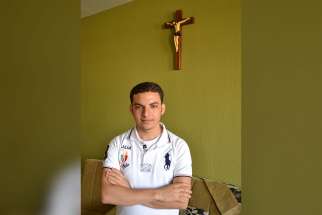 In 2014, as a 24-year-old seminarian, Martin Baani risked his life to save Blessed Sacrament from the imminent invasion of Islamic State terrorists in his hometown. He was ordained as a priest September 2016.