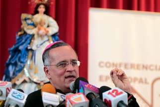 Auxiliary Bishop Silvio Baez Ortega of Managua, Nicaragua, is seen in this 2013 file photo. The Nicaraguan bishops&#039; conference has denounced recent death threats against the outspoken bishop. 