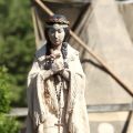 A statue of Blessed Kateri Tekakwitha is seen outside the Kateri Shrine in Fonda, N.Y., in this 2010 file photo.