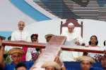 Pope Francis joins World Youth Day pilgrims in the Way of the Cross at Santa Maria la Antigua Field in Panama City Jan. 25, 2019. 