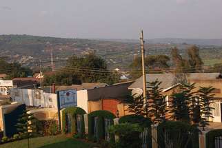 A street in the Democratic Republic of Congo town of Bukavu, where the three nuns were laid to rest.
