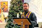 Fr. Michael Bombak presents an Advent retreat earlier this month at St. Mary’s Church in Brooks, Alta.