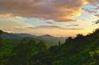 Sunset over the surroundings of Minca, Santa Marta, Magdalena, Colombia.