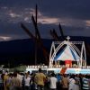 The sun sets as Pope Benedict XVI celebrates Mass in Antonio Maceo Revolution Square in Santiago de Cuba, Cuba, March 26. Celebrating the outdoor service on his first day in Cuba, the Pope acknowledged the struggles of the country&#039;s Catholics after half a century of communism.