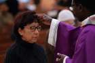Ashes are distributed at St. Helen Church in Glendale, Arizona, in this 2016 file photo. Ash Wednesday -- March 1 this year in the Western church calendar -- marks the start of Lent, a season of sacrifice, prayer and charity.